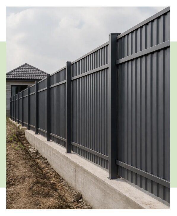 Забор с монолитным фундаментом в Саранске по цене от 8218 р. | ЗаборЭксеперт-Срн